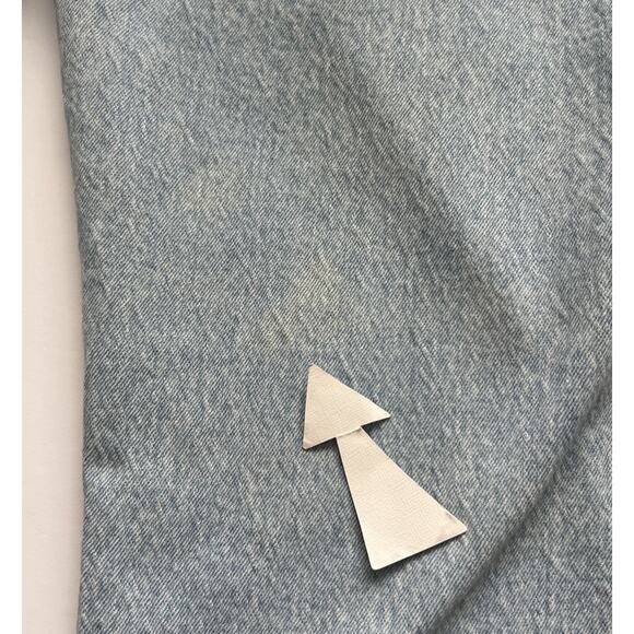 Abercrombie Fitch 90s Straight Jeans Womens 12L Crossover Curve Love Light Wash - Picture 9 of 11